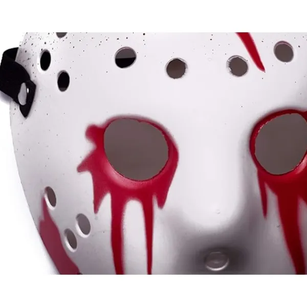 Ultra Halloween Termoplastisk Skräckhockeymask - Maskeraddräkt Vuxen - Halloween Mask för Fester och Evenemang - Halloween Läskig Mördare> Masker