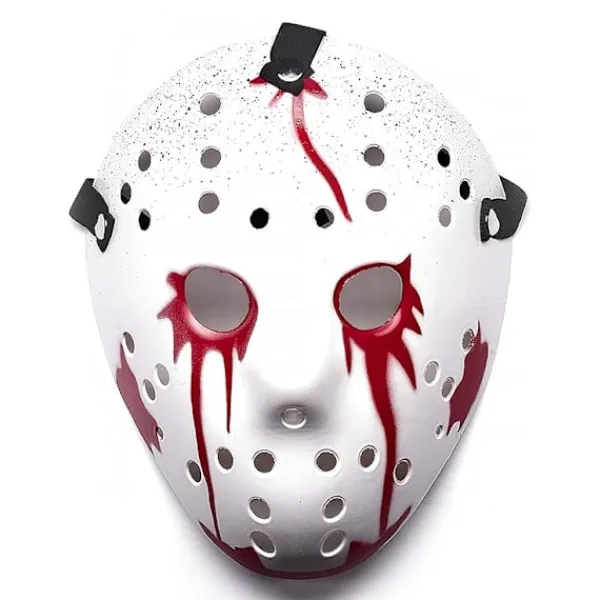 Ultra Halloween Termoplastisk Skräckhockeymask - Maskeraddräkt Vuxen - Halloween Mask för Fester och Evenemang - Halloween Läskig Mördare> Masker