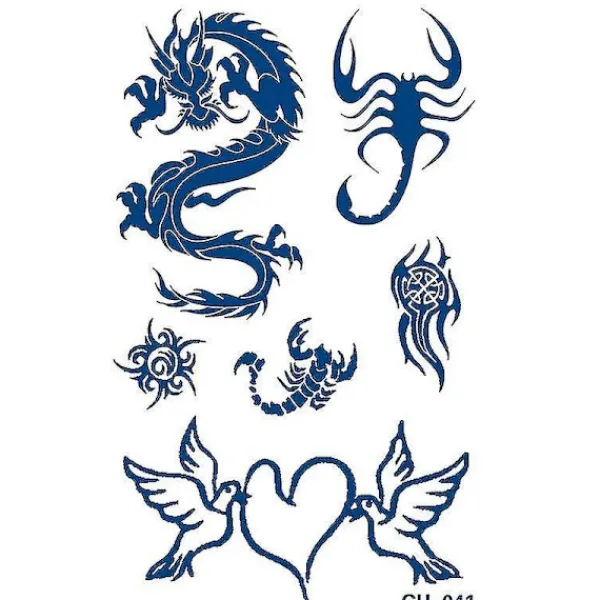 Unisex Arm Body Temporary Tattoo Magic Sticker Waterproof Long Lasting Body Art Stickers> Smink