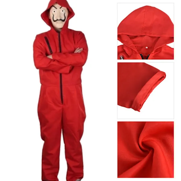 Jettbuying Unisex för Salvador Dali La Casa De Papel Money Heist Cosplay H L> Dräkter