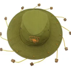 Unisex Vuxen Australian Känguru Aussie Outback Hatt Med Korkar Fancy Dress Tillbehör SIZE 57> Huvudbonader