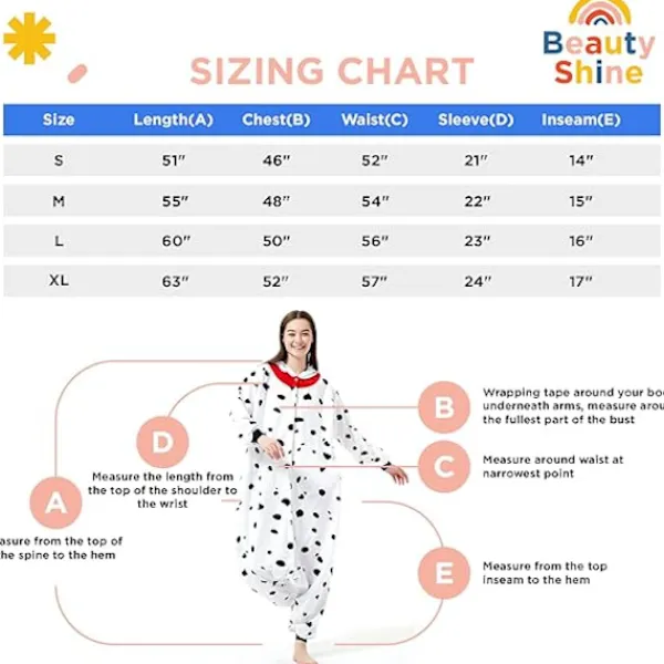 Unisex Vuxen Tecknad Kostym Halloween Jul Pyjamas Jumpsuit Onesies Plysch Cosplay Pyjamas Dalmatiner S_tfrf> Dräkter