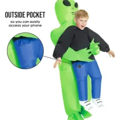 Uppblåsbar Alien Kostym för Halloween Cosplay & Fester[JUN] child> Dräkter