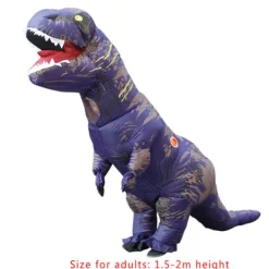 Uppblåsbar dinosauriedräkt Cosplay Maskerad Halloween Barn grön vuxen lila vuxen vuxen-FA- purple> Dräkter