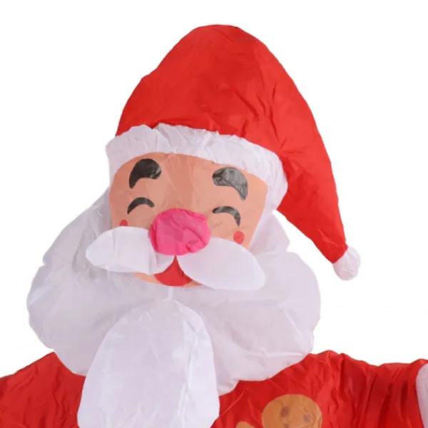 TryggHandla Uppblåsbar Juldräkt Rolig Uppblåsbar Julparty Dockdräkt för 150‑190cm Vuxen Cosplay Stort Huvud Santa-lingling}> Dräkter