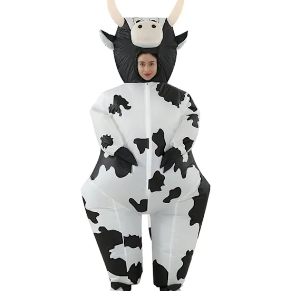Uppblåsbar kostym ko maskeraddräkt cosplay uppblåsbar overall julkostymer> Dräkter
