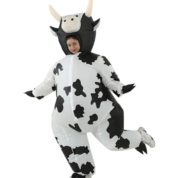 Uppblåsbar kostym ko maskeraddräkt cosplay uppblåsbar overall julkostymer> Dräkter