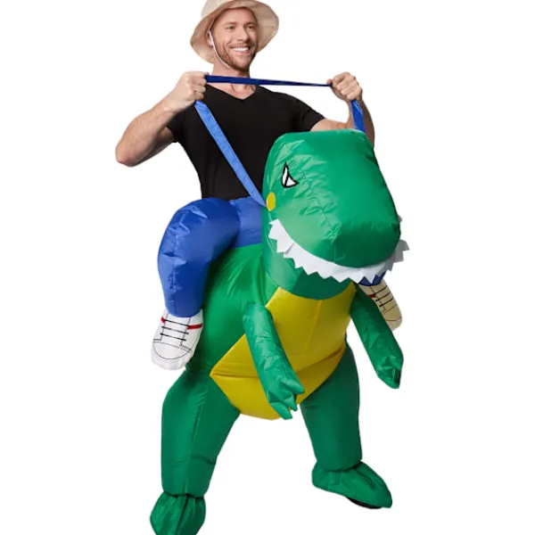 tectake Uppblåsbar maskeraddräkt Dinosaurie-tämjare Beskriving> Dräkter