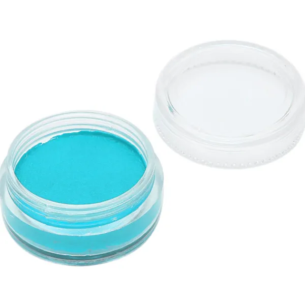 UV Fluorescerande Ansiktsfärg Vattenlöslig Halloween Jul Kroppsfärg 10g Cyan Multifunktionell> Smink