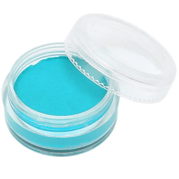 UV Fluorescerande Ansiktsfärg Vattenlöslig Halloween Jul Kroppsfärg 10g Cyan Multifunktionell> Smink