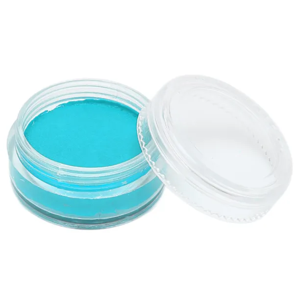 UV Fluorescerande Ansiktsfärg Vattenlöslig Halloween Jul Kroppsfärg 10g Cyan Multifunktionell> Smink