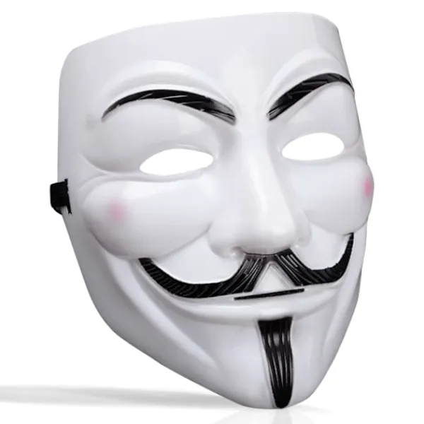 V för Vendetta-mask, Anonymous Guy Fawkes Halloween-mask - Hacker-mask> Masker