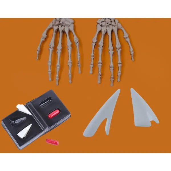 Vampyr dracula varulv kit halloween löständer med falskt blod> Tillbehör