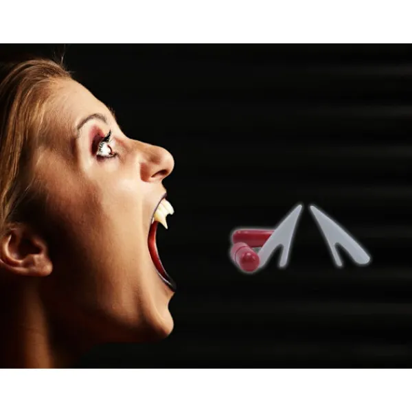 Vampyr dracula varulv kit halloween löständer med falskt blod> Tillbehör