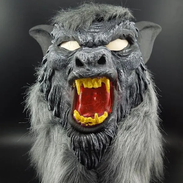 LAIQIANKUA varulv halloween mask stor dålig varg vuxen full huvud varg mask> Masker