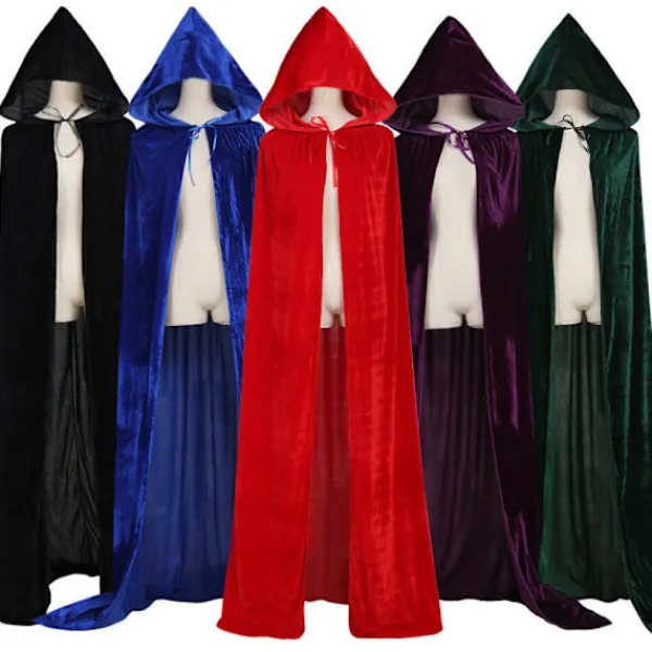 Velvet Cloak Cape Ghost Capes BLÅ> Tillbehör