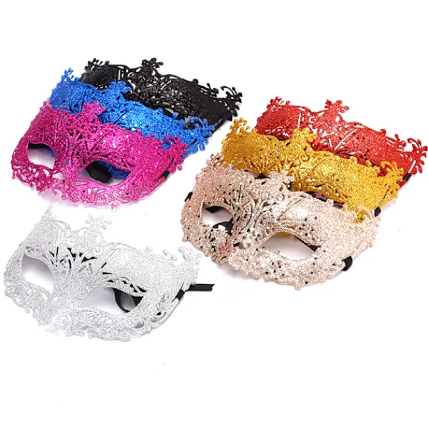 Venedig Sexig Golden Fox Mask Maskeraddräkt Dansmask> Masker