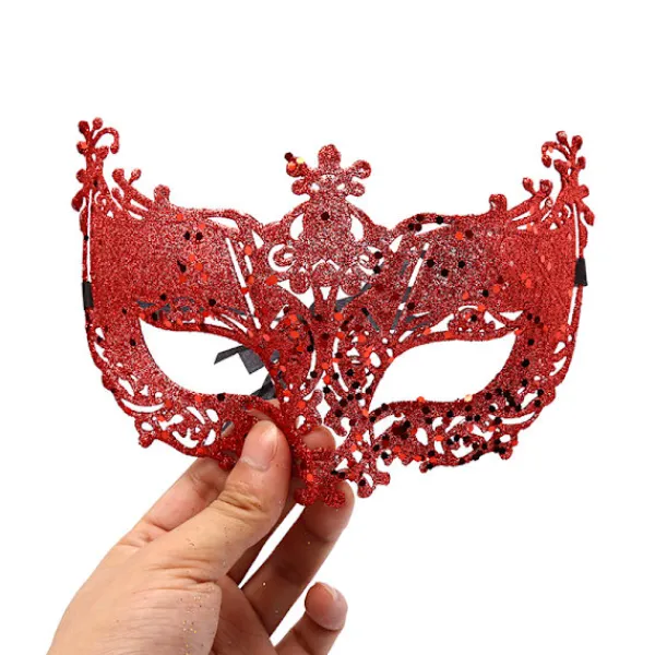 Venedig Sexig Golden Fox Mask Maskeraddräkt Dansmask> Masker
