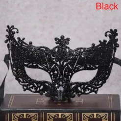 Venedig Sexig Golden Fox Mask Maskeraddräkt Dansmask Black> Masker