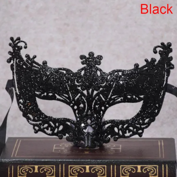Venedig Sexig Golden Fox Mask Maskeraddräkt Dansmask Black> Masker