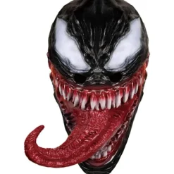 Venom Mask Latex Mask Cosplay Lång Tunga Cosplay Julfilm> Masker