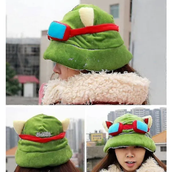 FMYSJ Vention Teemo League Of Legends Lol Hatt - Perfekt För Maskerad, Karneval Och Kostym (FMY)> Huvudbonader