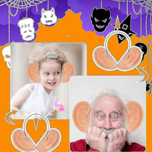 FMYSJ Överdimensionerat Jumbo Falska Öron Pannband för Halloween Cosplay (FMY)> Tillbehör