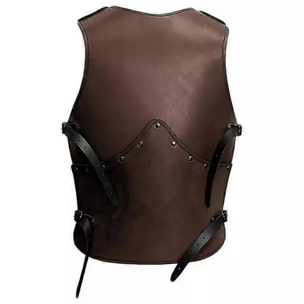Viking Gladiator Warrior Bröstpansar Medeltida Läderbälte Bröstplatta Väst Riddare Cosplay Kostym Vuxen Rustning För Fest LARP One Size> Dräkter