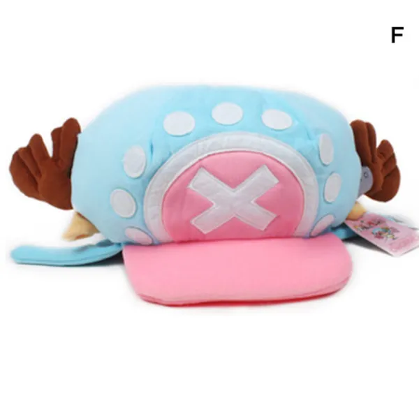 Vinterplysch varm hatt Söt tecknad Tony Tony Chopper Form semesterpresenter för kvinnor flicka> Huvudbonader