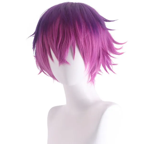 Virtuell värd för vtuber Rainbow Club Uki Violeta cosplay-peruk> Peruker