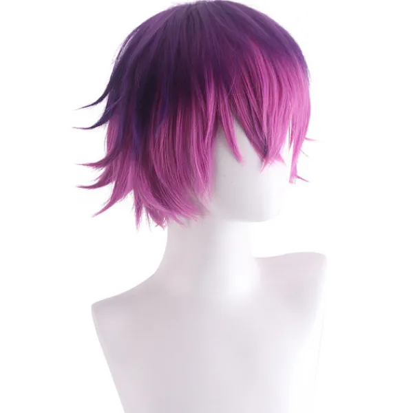Virtuell värd för vtuber Rainbow Club Uki Violeta cosplay-peruk> Peruker