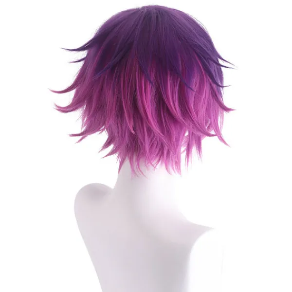 Virtuell värd för vtuber Rainbow Club Uki Violeta cosplay-peruk> Peruker