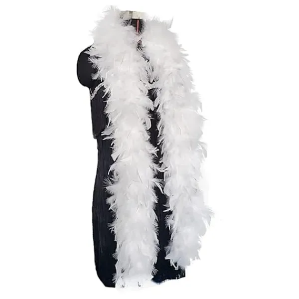 (Vit) 180cm 60g Fjäderboa för DIY-hantverk, festdans, utklädning, Halloween-dekoration> Tillbehör