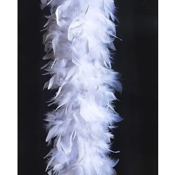 (Vit) 180cm 60g Fjäderboa för DIY-hantverk, festdans, utklädning, Halloween-dekoration> Tillbehör