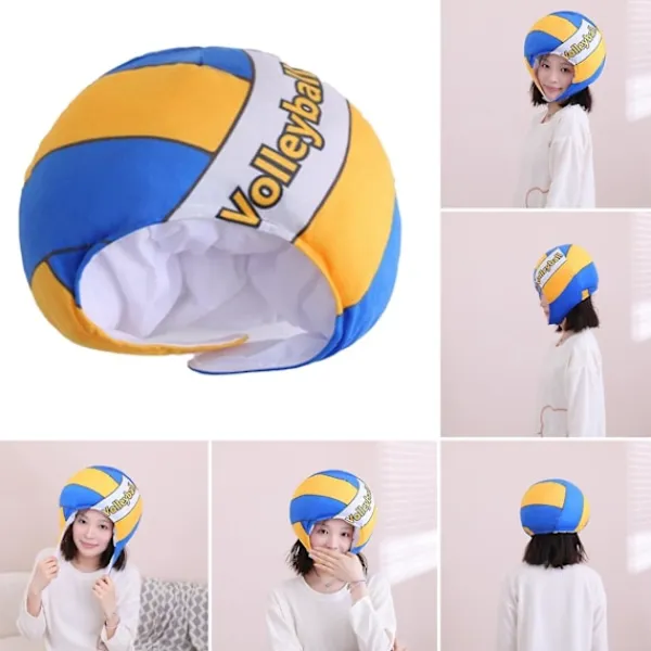 Volleyboll Plyschmössa Extra Mjuk Realistiskt Utseende Bedårande Tvättbar Fullt Fylld Dekorativ Icke-Bleknande Nyhet Volleyboll Plyschmössa Cosplay Huvudbonad | Fyndiq> Huvudbonader