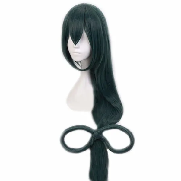 Värmebeständig Syntetisk Peruk för Anime Fans Cosplay Asui Tsuyu--> Peruker