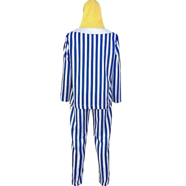 Vuxen Bananer i pyjamas Kostym Blå Vit Randig Tröja Byxor Med Bananhuvud Män Kvinnor Party Kostym Halloween Bästa Val Blå Vit Blå vit L | Fyndiq> Dräkter
