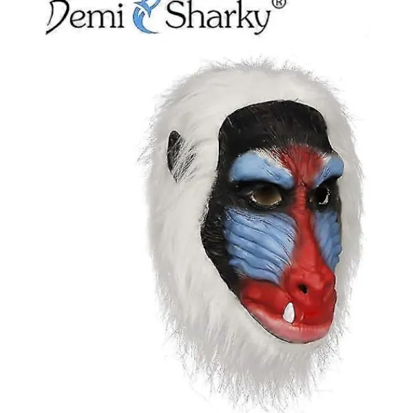 Vuxen Djur Babian Huvudmask, Halloween Djungel Schimpans Gorilla Apa Helhuvud Latex Mask Rekvisita För Kostymfest Cosplay-XS> Masker