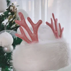 WAIDFU Vuxen Glitter Snöflinga Broderad Jultomtehatt><noscript><img width=