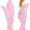 Vuxen Haj Pyjamas Vuxen Cosplay Kostym Haj En Del Djur Pyjamas Cosplay Djur Haj Kostym Haj Sovsäck Halloween Present> Dräkter