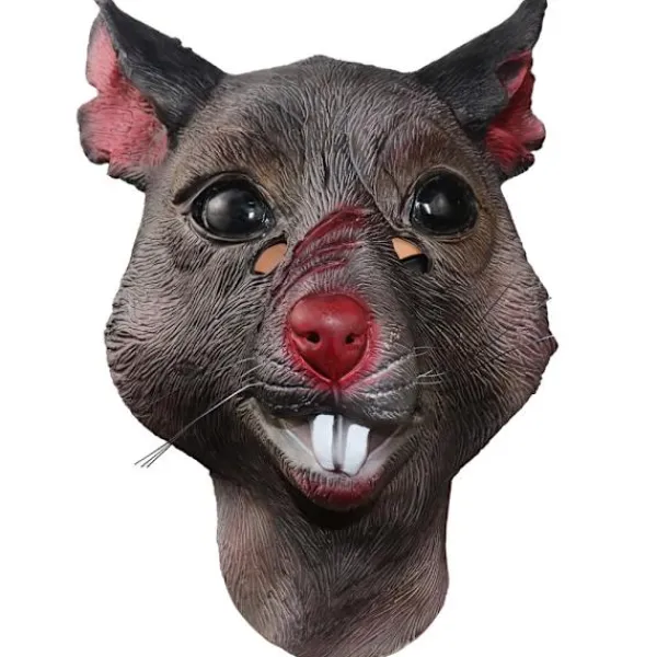 Vuxen Ny Mutant Råtta Huvud Djur Maskerad Mask Splinter Halloween Mus Mask Brun> Masker