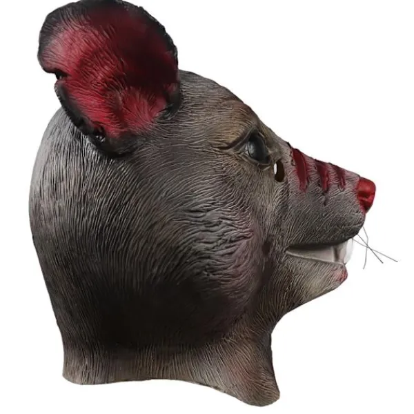 Vuxen Ny Mutant Råtta Huvud Djur Maskerad Mask Splinter Halloween Mus Mask Brun> Masker