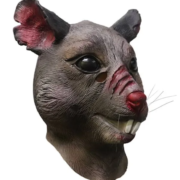 Vuxen Ny Mutant Råtta Huvud Djur Maskerad Mask Splinter Halloween Mus Mask Brun> Masker
