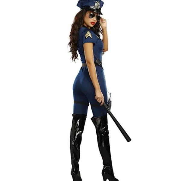 Vuxen Polisdräkt för Kvinnor för Halloween Maskeradfest{KDO} M> Dräkter