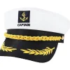 GIFT OF G Vuxen Sjömanshatt Justerbar Kaptenshatt Cosplay Sjöman Skepp Båt Kaptenshatt för Sjöman Marin Flottans Amiral> Huvudbonader