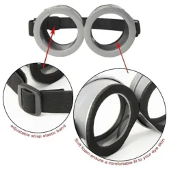 Vuxna Barn Cosplay Minions Kostym Hatt Handskar Glasögon Maskerad Jul Ett Set (Glasögon){ee} Ett Set (Glasögon) One Size | Fyndiq> Tillbehör