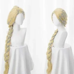 BraVärde Vuxna Flickor Rapunzel Karneval Halloween Party Fancy Dress Cosplay Kostym Trasslig Rapunzel Prinsess Kostym För Kvinnor Lila-lingling} L> Peruker