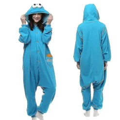 Vuxna Pyjamas i ett stycke, Animal Kigurumi Onesie För män Kvinnor Helkroppspyjamas Tecknad Pyjamaskostym S> Dräkter