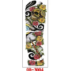 Waterproof Full Arm Tattoo Stickers Full Arm Tattoo Stickers 5 Pieces Baoji En Vedette><noscript><img width=