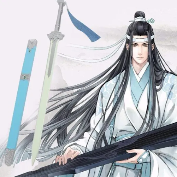 Wei Wuxian/Lan Wangji Cosplay Kostymer Antik Mo Dao Zu Shi Grandmaster of Demonic Cultivation Halloween Kostym Peruker C89K223 L PL-546 Wei Wuxian> Peruker